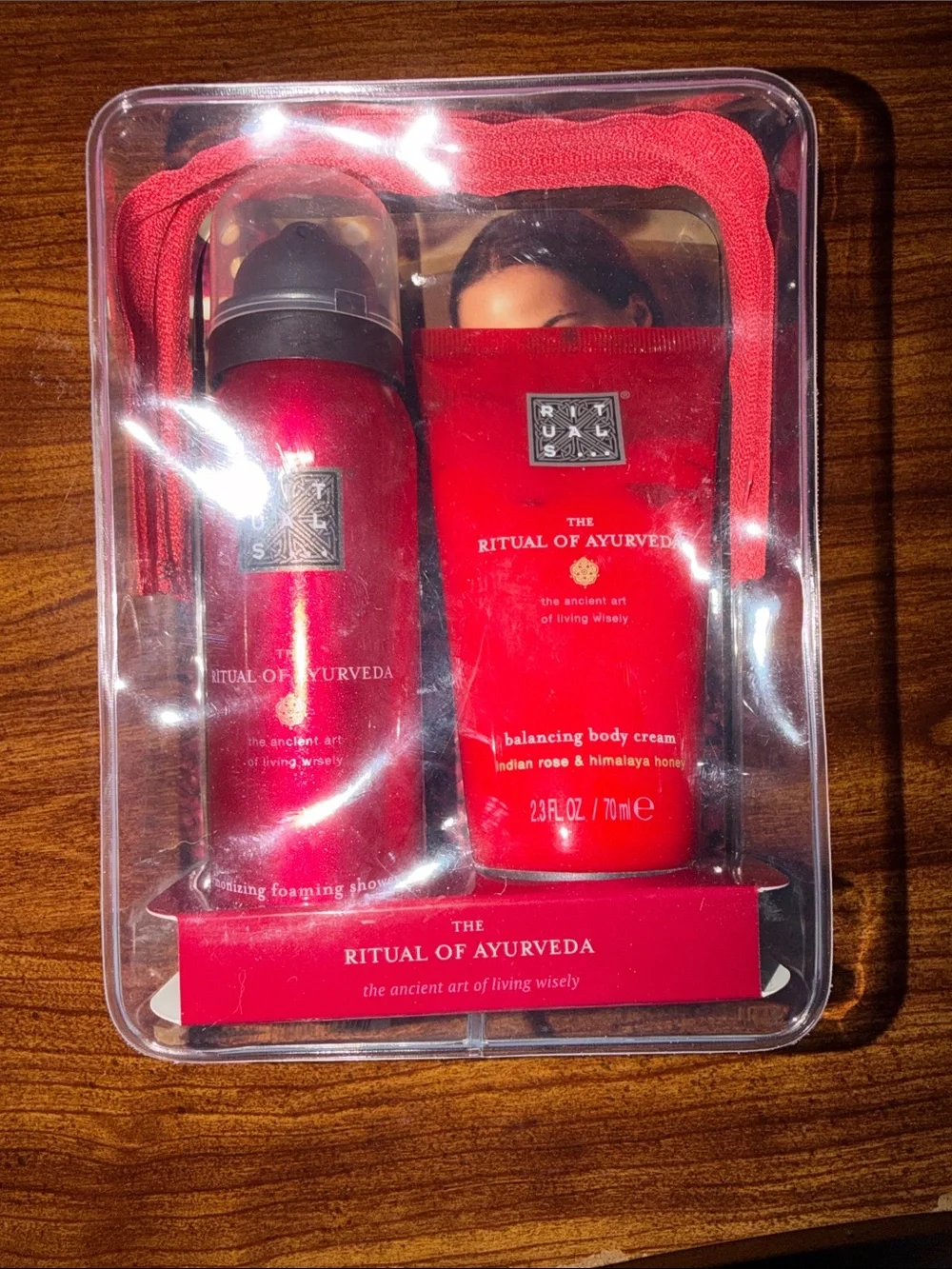 Ritual of Ayurveda Nourishing Body Cream & Foam Wash - Red